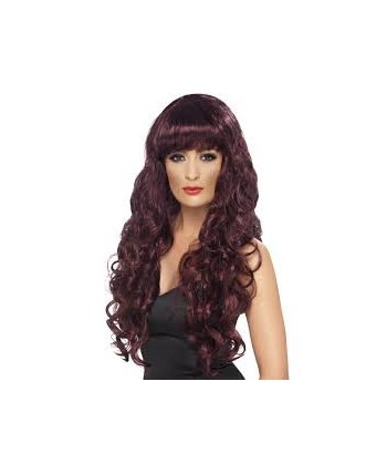 PELUCA BELLA RIZOS CASTAÑA OSCURA