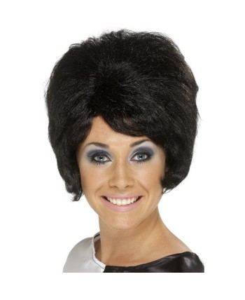 PELUCA AÑOS 60 CORTA NEGRA