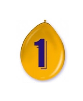 BOLSA 5 GLOBOS CARTEL NÚMERO 1