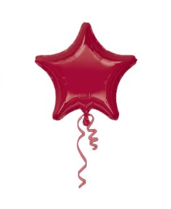 Globo de Helio Estrella Borgona Metalizado