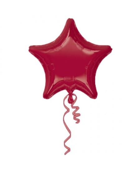 Globo de Helio Estrella Borgona Metalizado