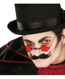GAFAS PEQUEÑAS VAMPIRO CON CRISTAL COLOR