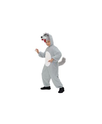DISFRAZ DE LOBO GRIS INFANTIL