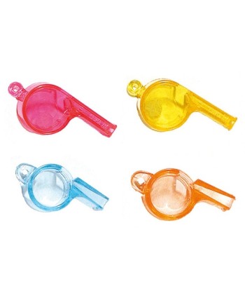 PITO ARBITRO TRANSPARENTE GRANDE 25 UNIDADES PITO ARBITRO TRANSPARENTE GRANDE 25 UNIDADES