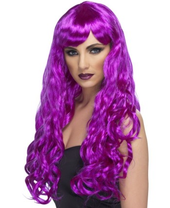 PELUCA BELLA RIZOS MORADA OSCURA