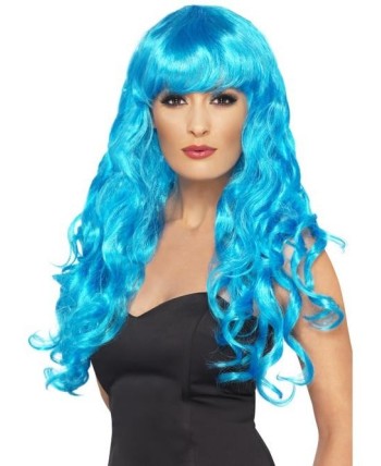 PELUCA BELLA RIZOS AZUL FLUOR