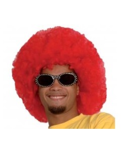 PELUCA AFRO ROJA OSCURA