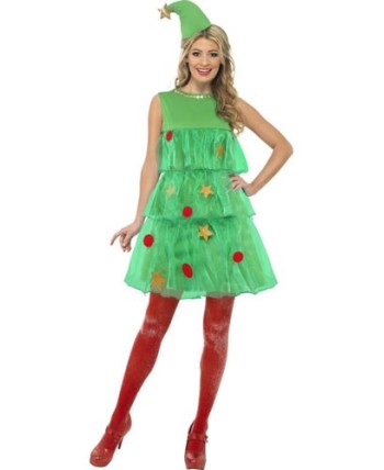 DISFRAZ DE ARBOL DE NAVIDAD