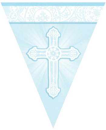 BANDERIN PRIMERA COMUNION  AZUL