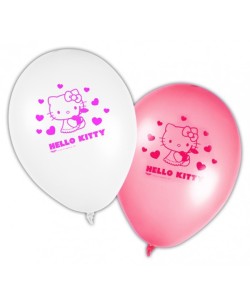 GLOBOS HELLO KITTY 8 UNIDADES