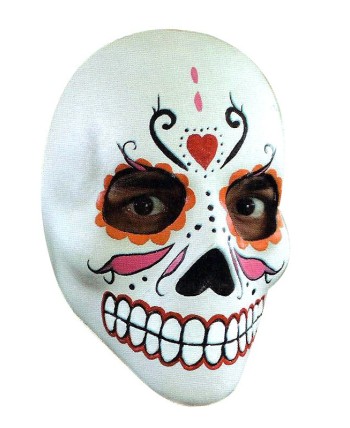 CARETA DELUXE CALAVERA DECORADA CORAZON