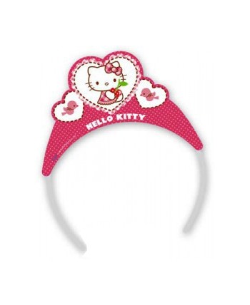 TIARA HELLO KITTY HEARTS 6 UNIDADES