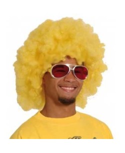 PELUCA AFRO AMARILLA