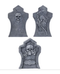 LÁPIDA 3 MODELOS CALAVERAS / MUERTE