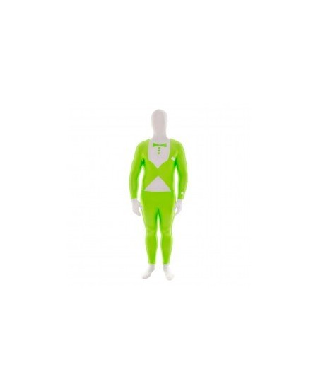 Morphsuits verde fluor tuxedo adulto