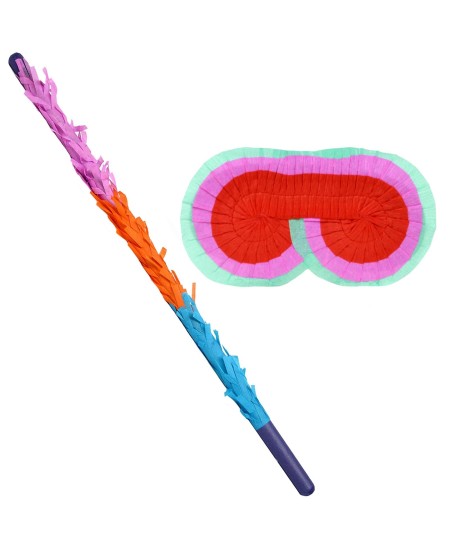 KIT PALO Y ANTIFAZ PARA PIÑATAS