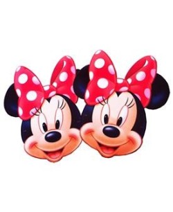 CARETAS MINNIE 6 UNIDADES