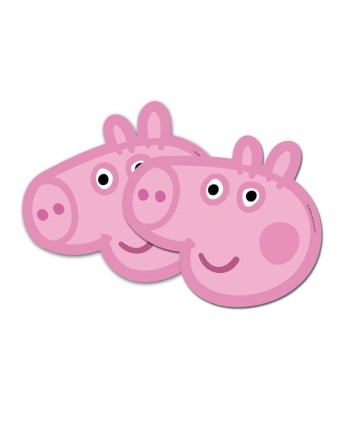 CARETAS PEPA PIG 6 UNIDADES