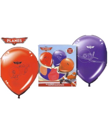 GLOBOS AVIONES 10 UNIDADES