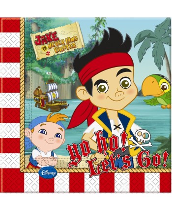 SERVILLETAS JAKE Y LOS PIRATAS
