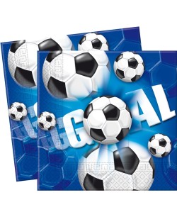 SERVILLETAS GOOL FUTBOL 20 UNIDADES