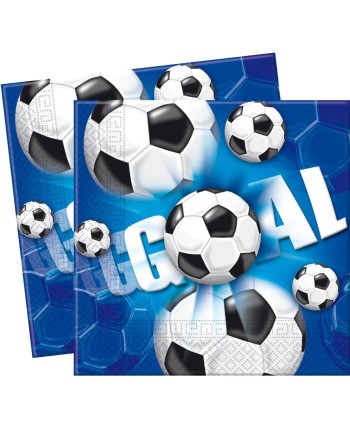 SERVILLETAS GOOL FUTBOL 20 UNIDADES
