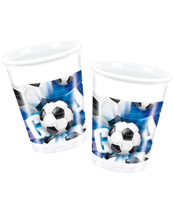 VASOS FUTBOL GOOL 10 UNIDADES