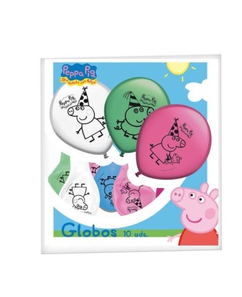 GLOBOS PEPA PIG 8 UNIDADES