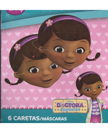 CARETAS DOCTORA JUGUETES 6 UNIDADES