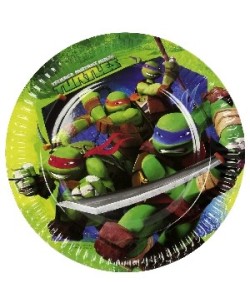 PLATOS TORTUGAS NINJA 8 UNIDADES