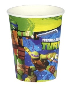 VASOS TORTUGA NINJA 8 UNIDADES