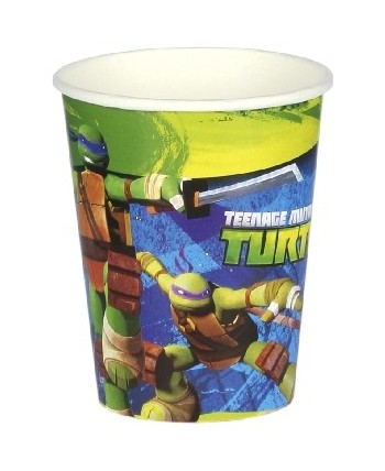VASOS TORTUGA NINJA 8 UNIDADES