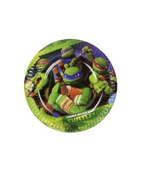 PLATOS TORTUGAS NINJAS PEQUEÑOS 8 UNIDADES