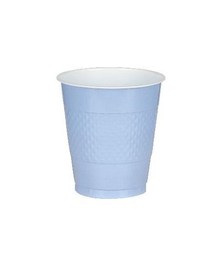 VASO AZUL PASTEL PLASTICO 10 UNIDADES