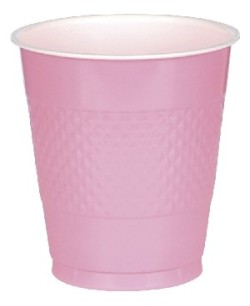 VASO PLASTICO ROSA CLARO PLASTICO 10 UNIDADES