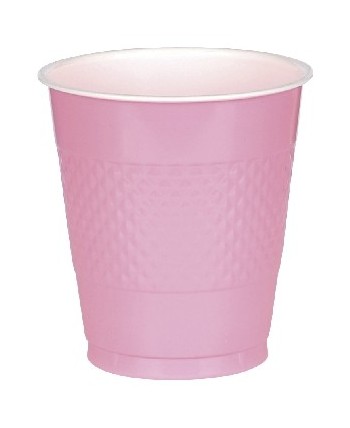 VASO PLASTICO ROSA CLARO PLASTICO 10 UNIDADES