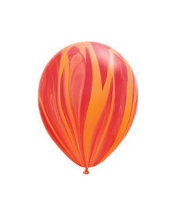 BOLSA 5 GLOBOS SUPERAGATA ROJO 11''