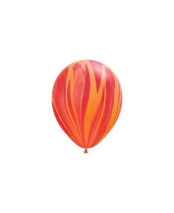 BOLSA 5 GLOBOS SUPERAGATA ROJO 11''
