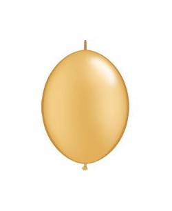 BOLSA 10 GLOBOS GUIRNALDA ORO PERLADO
