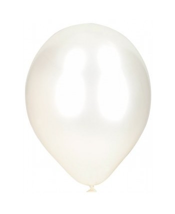 GLOBO BLANCO PERLADO 50 UNIDADES