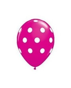 BOLSA 8 GLOBOS FUCSIA LUNARES