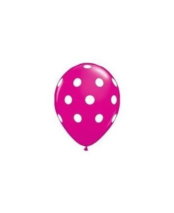 BOLSA 8 GLOBOS FUCSIA LUNARES