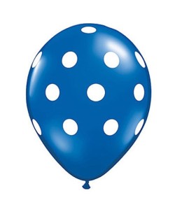 BOLSA 8 GLOBOS AZULES LUNARES
