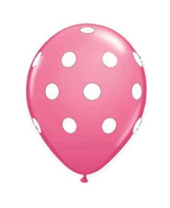 BOLSA 8 GLOBOS ROSA BABY LUNARES