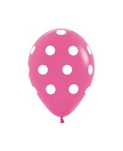 BOLSA 8 GLOBOS ROSA LUNARES