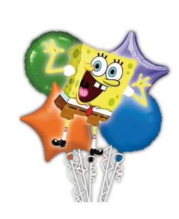 BOUQUET DE GLOBOS BOB ESPONJA