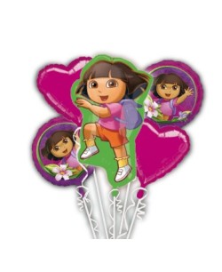 BOUQUET DE GLOBOS DORA LA EXPLORADORA