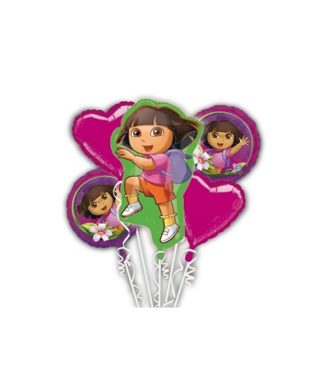 BOUQUET DE GLOBOS DORA LA EXPLORADORA