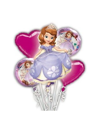 BOUQUET DE GLOBOS PRINCESA SOFIA