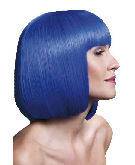 PELUCA ELISE AZUL NEON CALIDAD DE LUJO